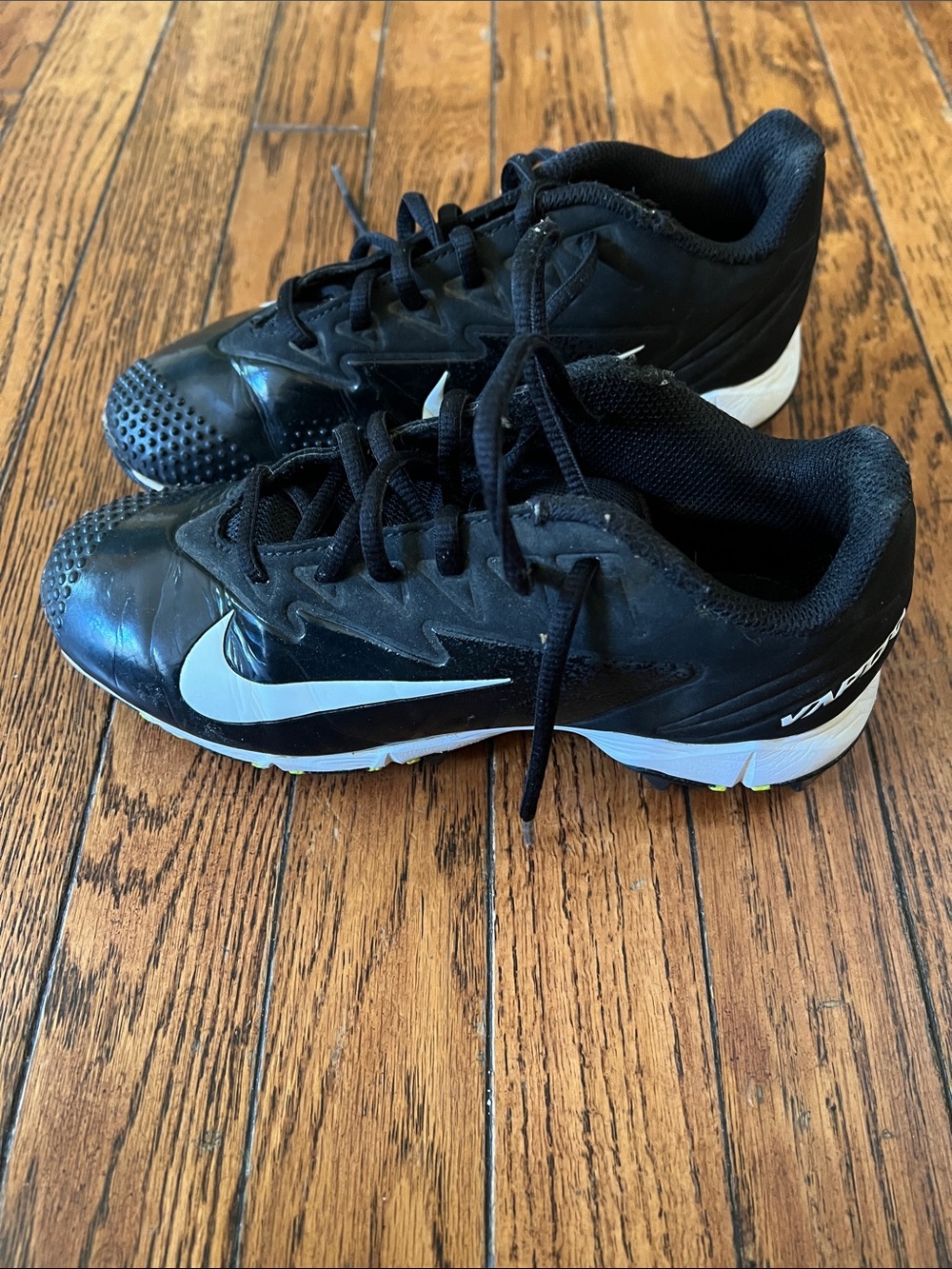Nike Black and White Youth Sports Cleats